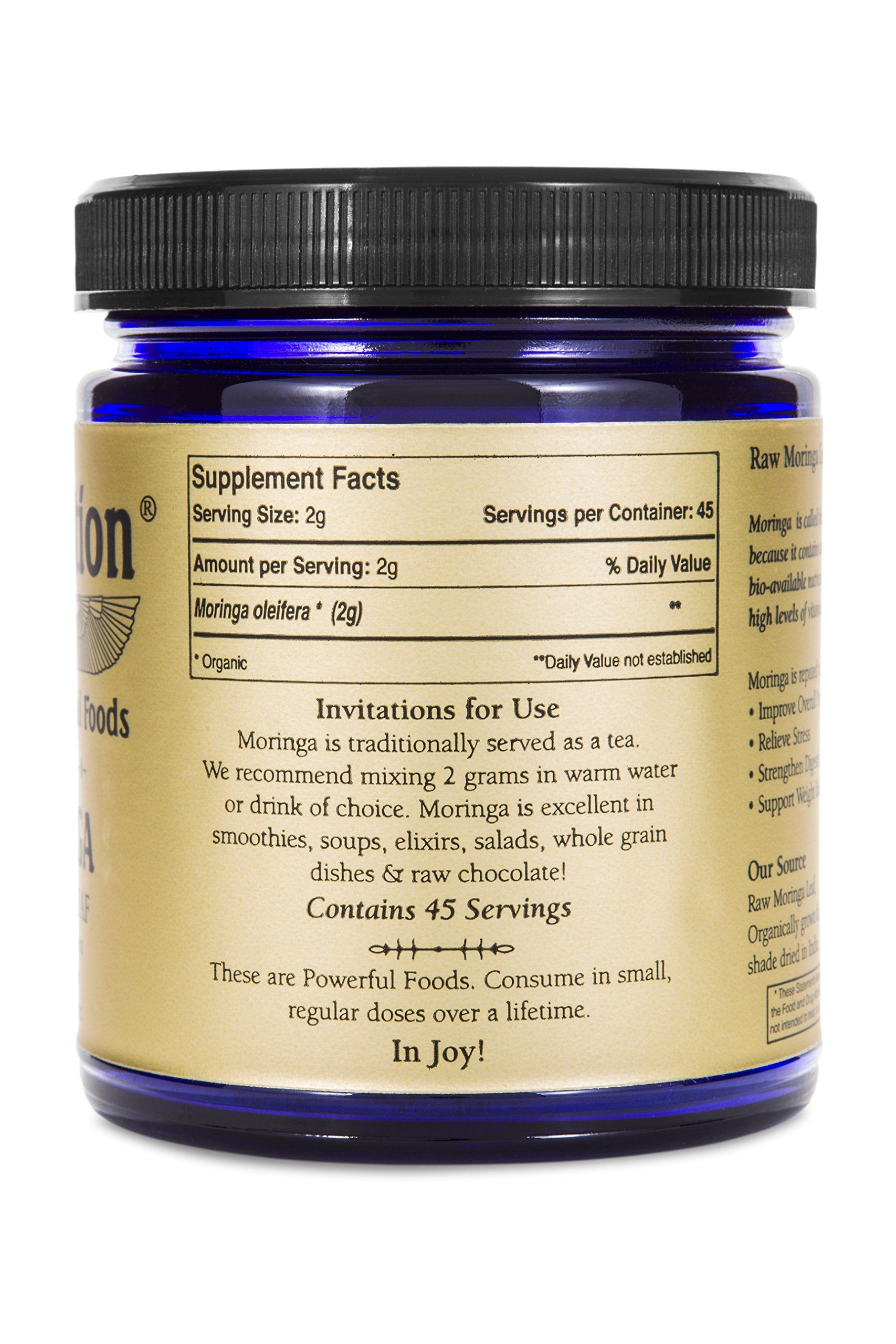 Sun Potion Moringa Leaf Powder mixed in smoothie