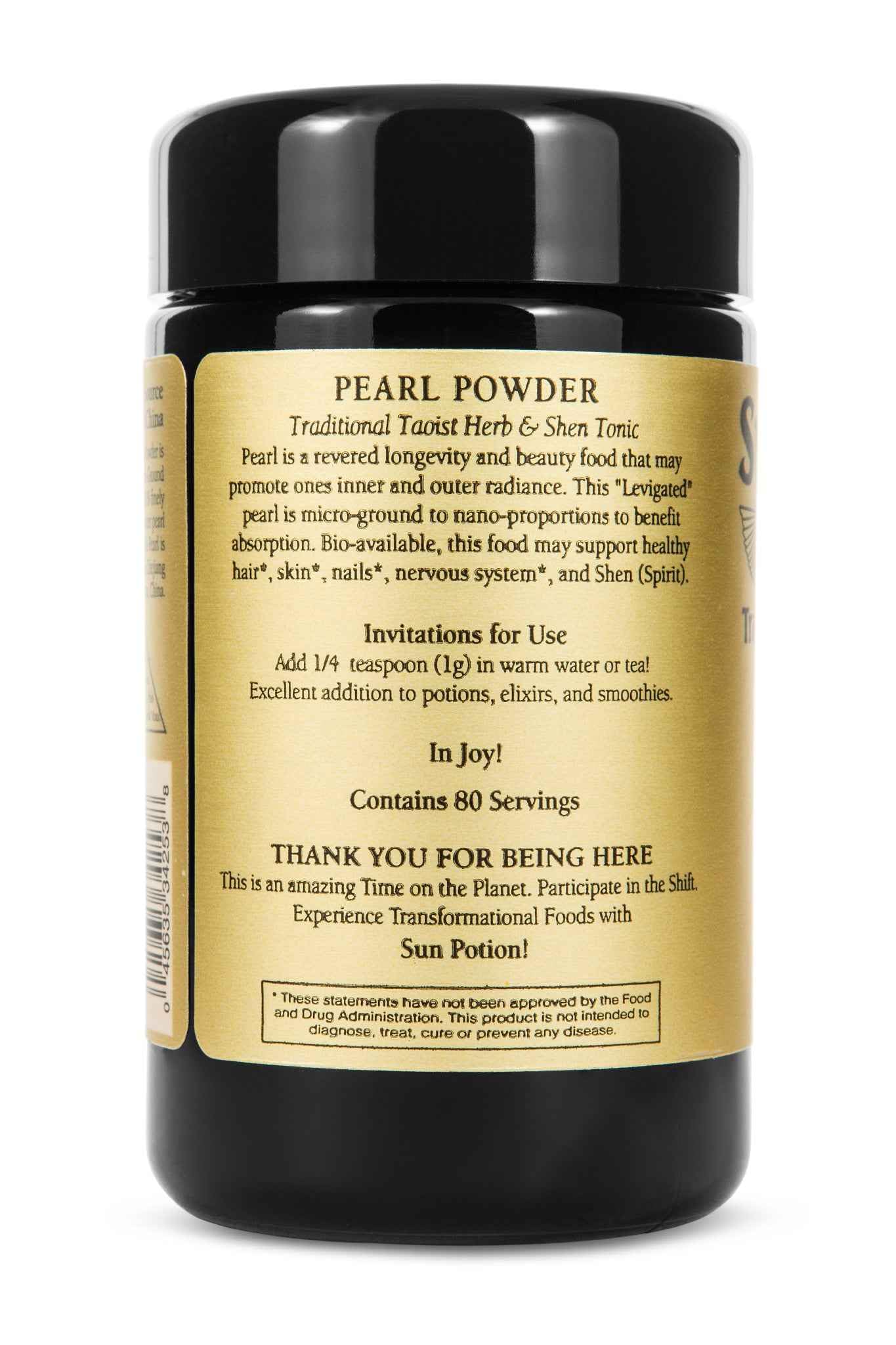 Sun Potion Pearl Powder 80g close-up of powder texture