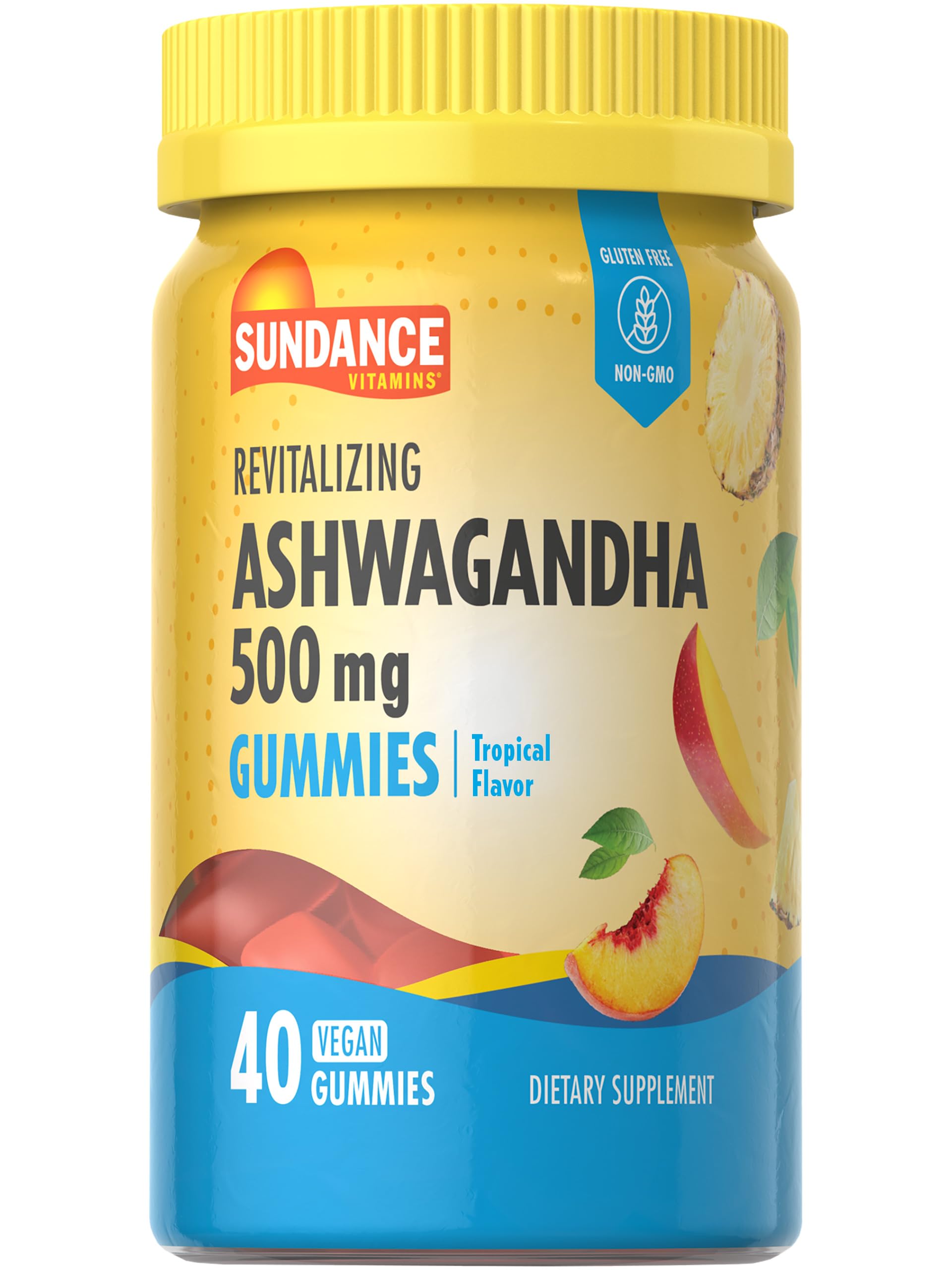 Sundance Ashwagandha Gummies tropical flavour front view