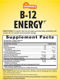 Sundance B-12 Gummies packaging showing ingredients list
