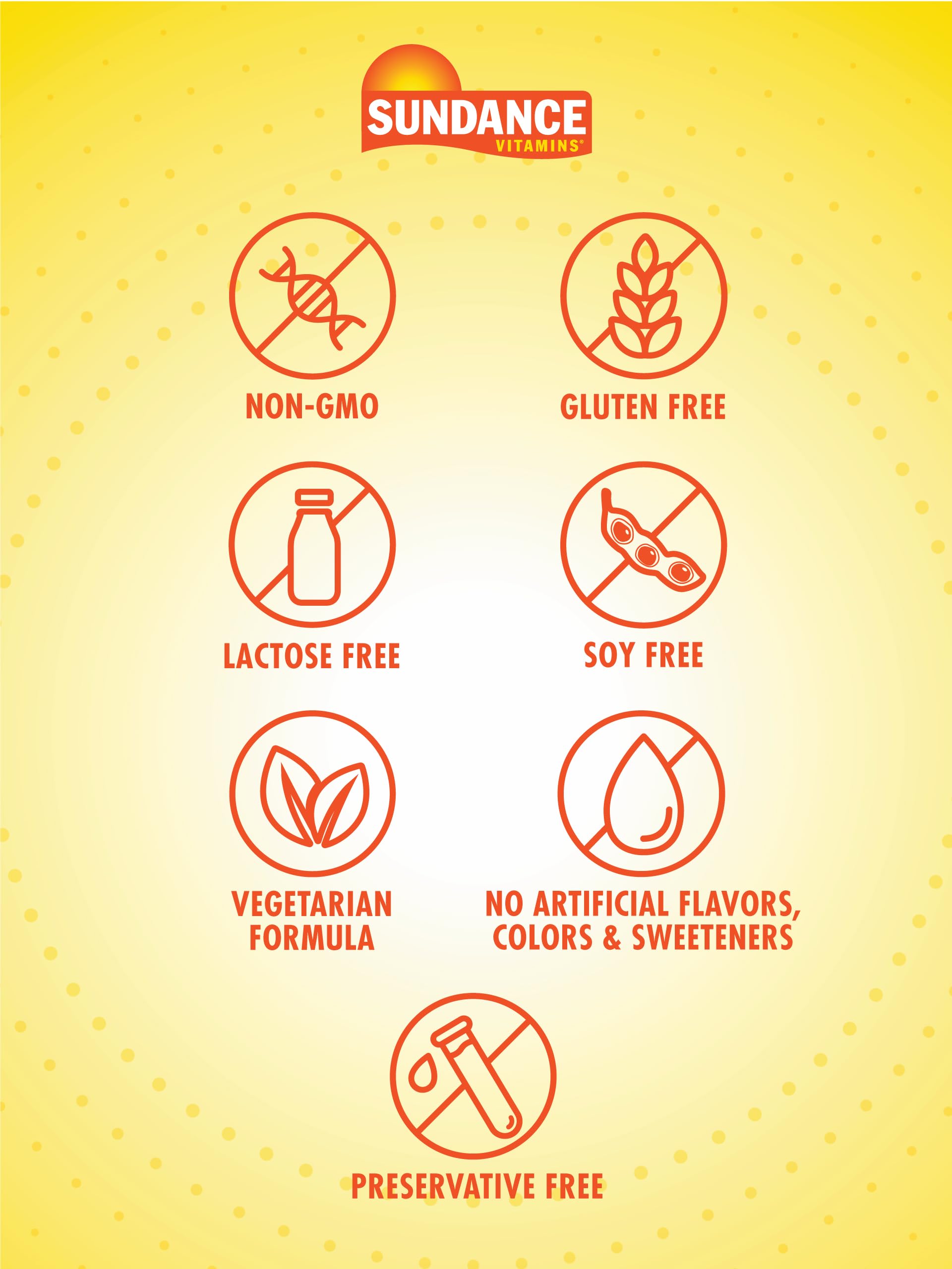Sundance B-Complex Vitamins nutritional information on packaging