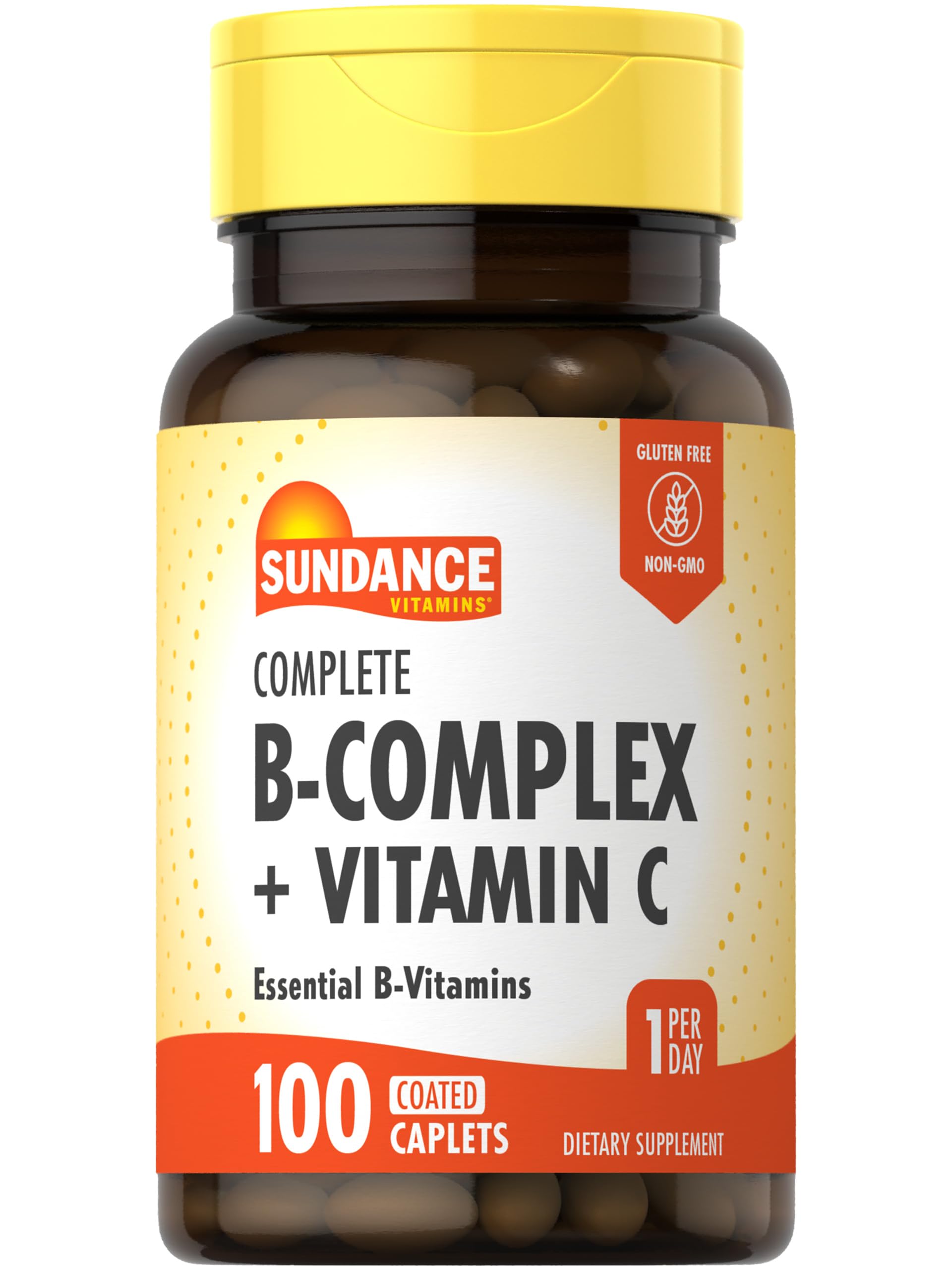 Sundance B-Complex Vitamins with Vitamin C front view of packaging