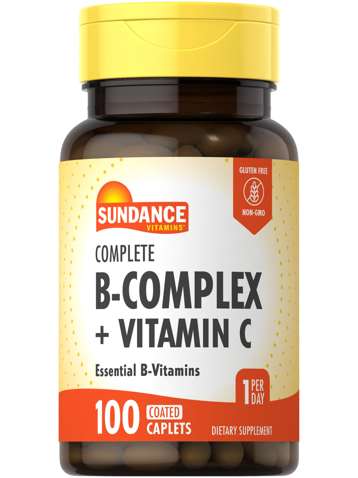 Sundance B-Complex Vitamins with Vitamin C front view of packaging