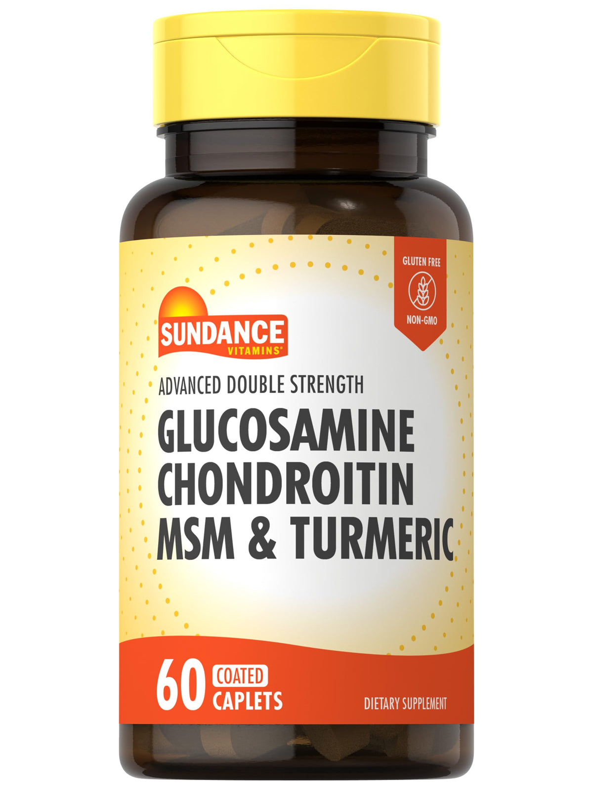 Sundance Chondroitin Supplement front view with caplets