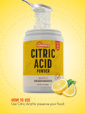 Sundance Citric Acid Powder 512g in a kitchen setting with canning jars