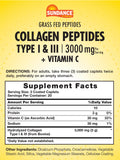Sundance Collagen Supplement 3000mg side view showing caplets