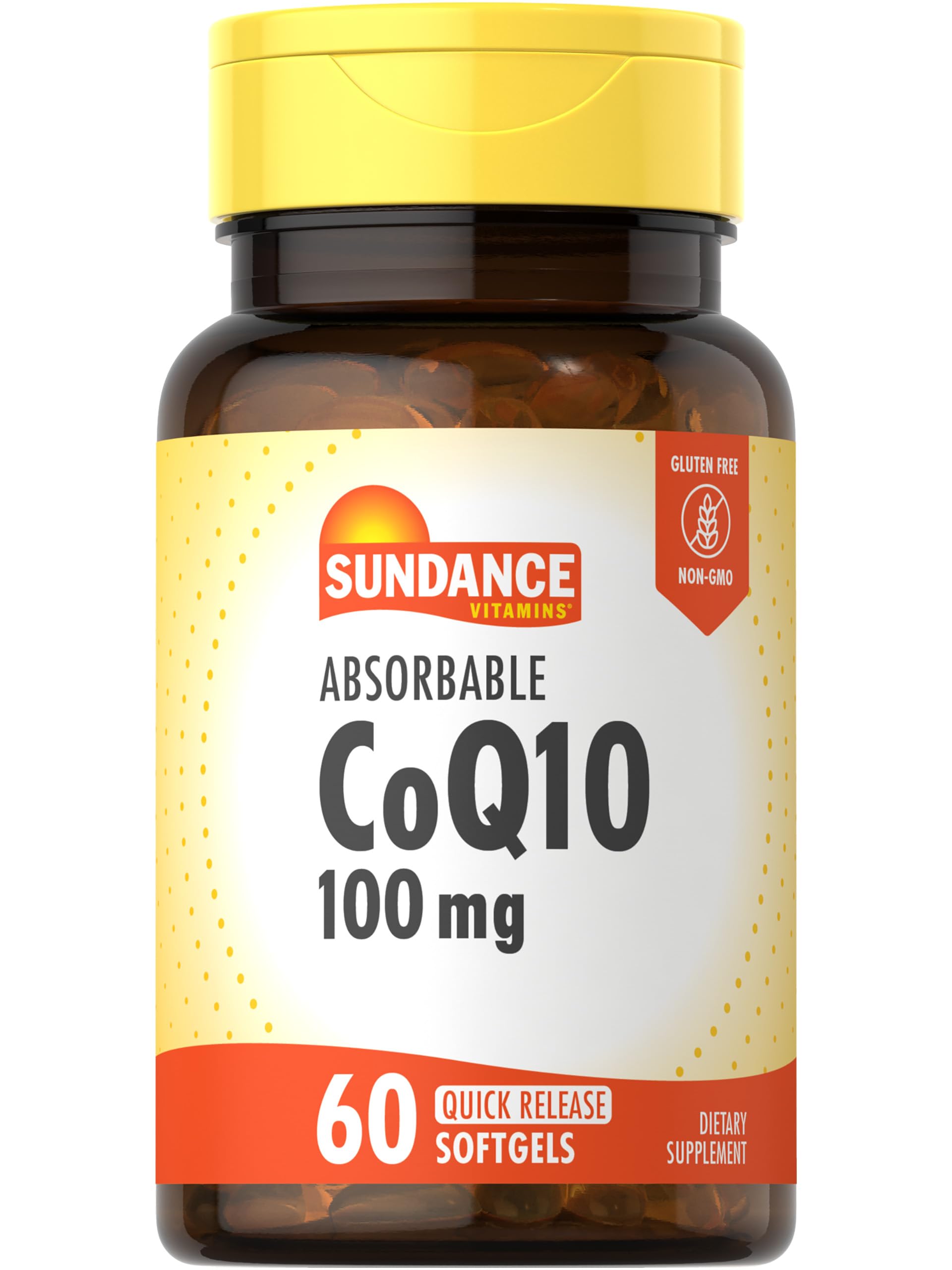 Sundance CoQ10 100mg quick release softgel front view