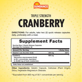 Sundance Cranberry Supplement side view showing capsule