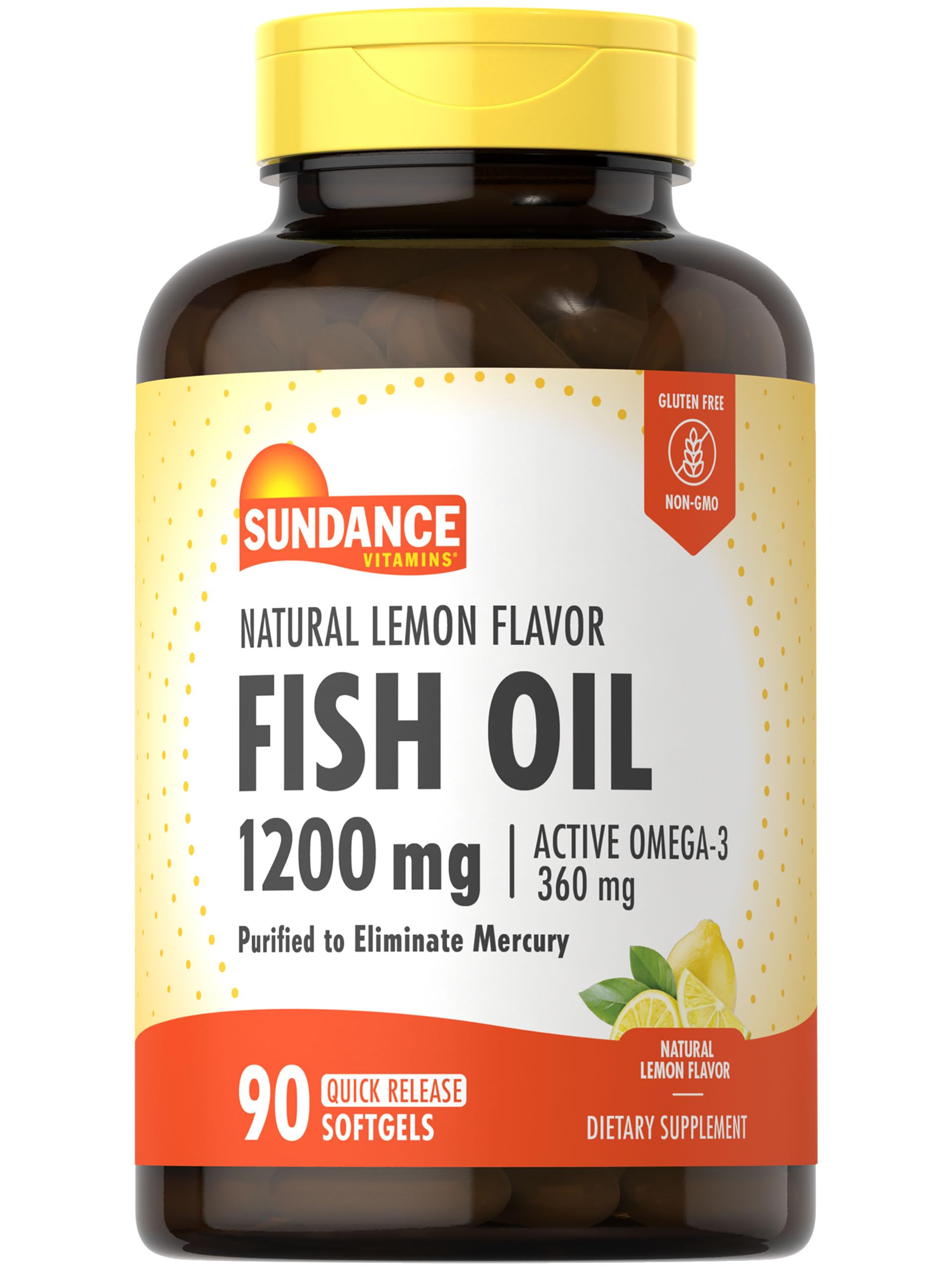 Sundance Fish Oil Softgels 1200 mg front view