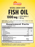 Sundance Fish Oil Softgels 2000mg side view with lemon flavour