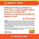 Sundance Hair, Skin & Nails Gummies nutritional information label