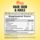 Sundance Hair, Skin & Nails Gummies packaging side view