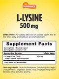 Sundance L-Lysine 500mg caplets side view