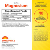 Sundance Magnesium 500 mg bottle side view