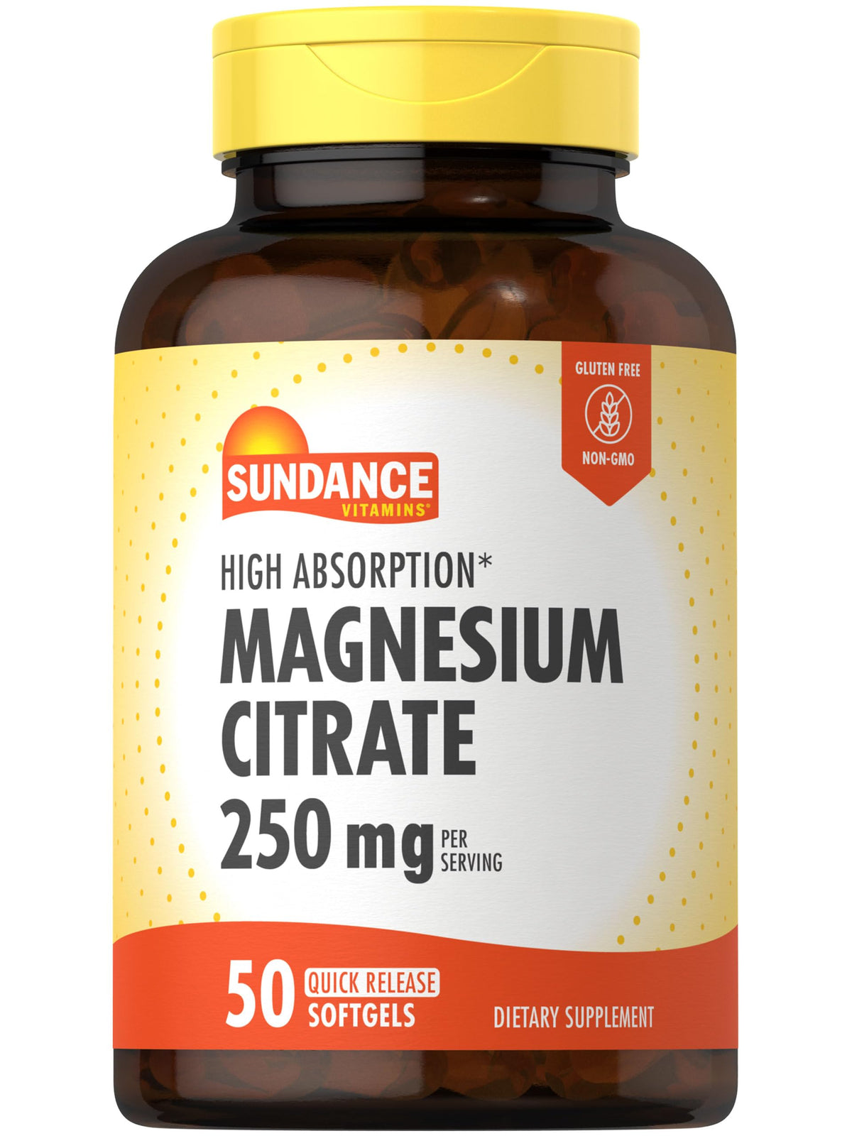 Sundance Magnesium Citrate Softgels 250mg front view