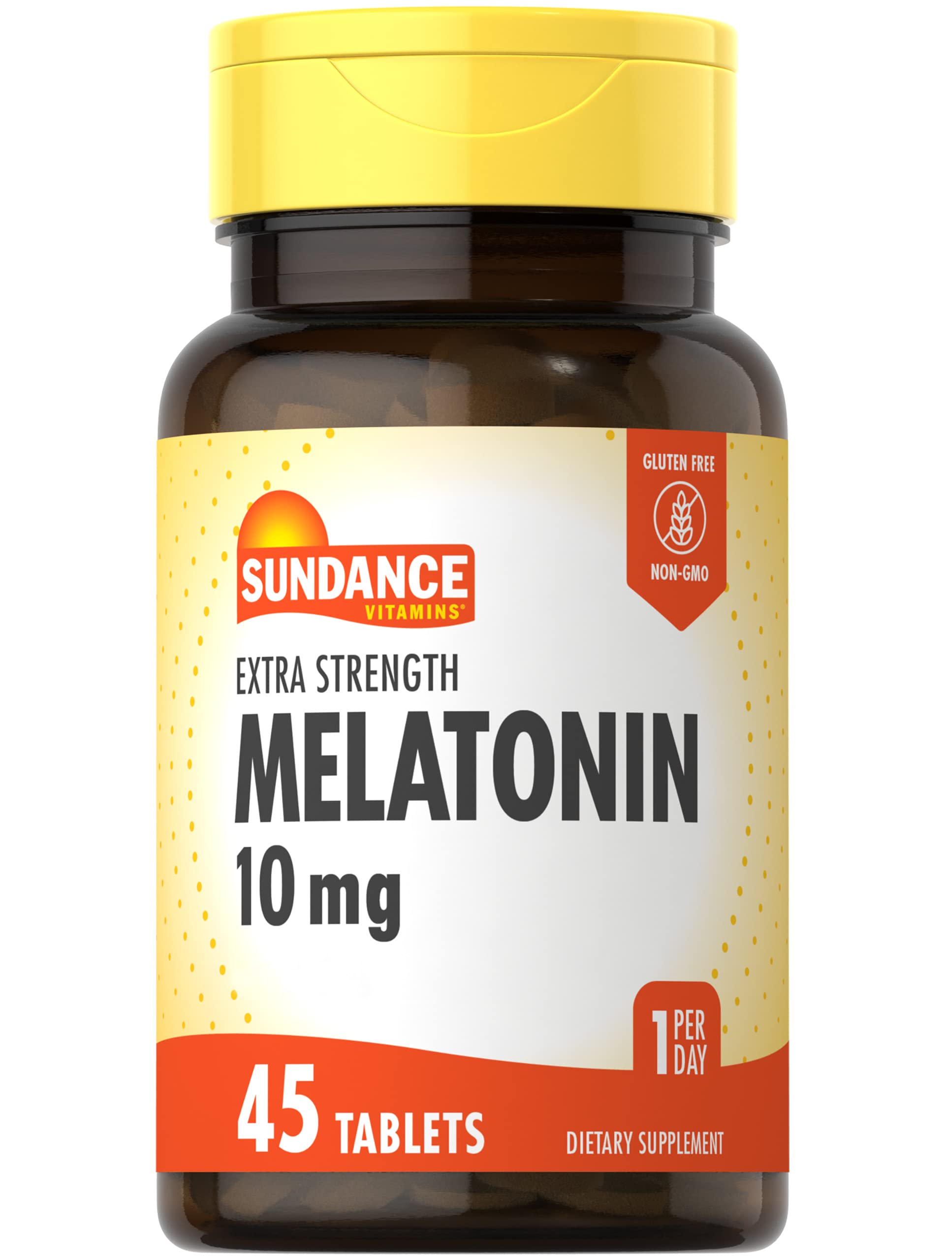 Sundance Melatonin 10mg tablets front view with packaging