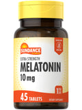 Sundance Melatonin 10mg tablets front view with packaging