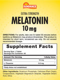 Sundance Melatonin 10mg tablets side view showing tablet size