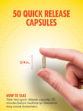 Sundance Melatonin 10mg with Ashwagandha capsules back view