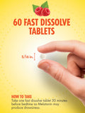 Sundance Melatonin 3mg Fast Dissolve tablets displayed with a glass of water