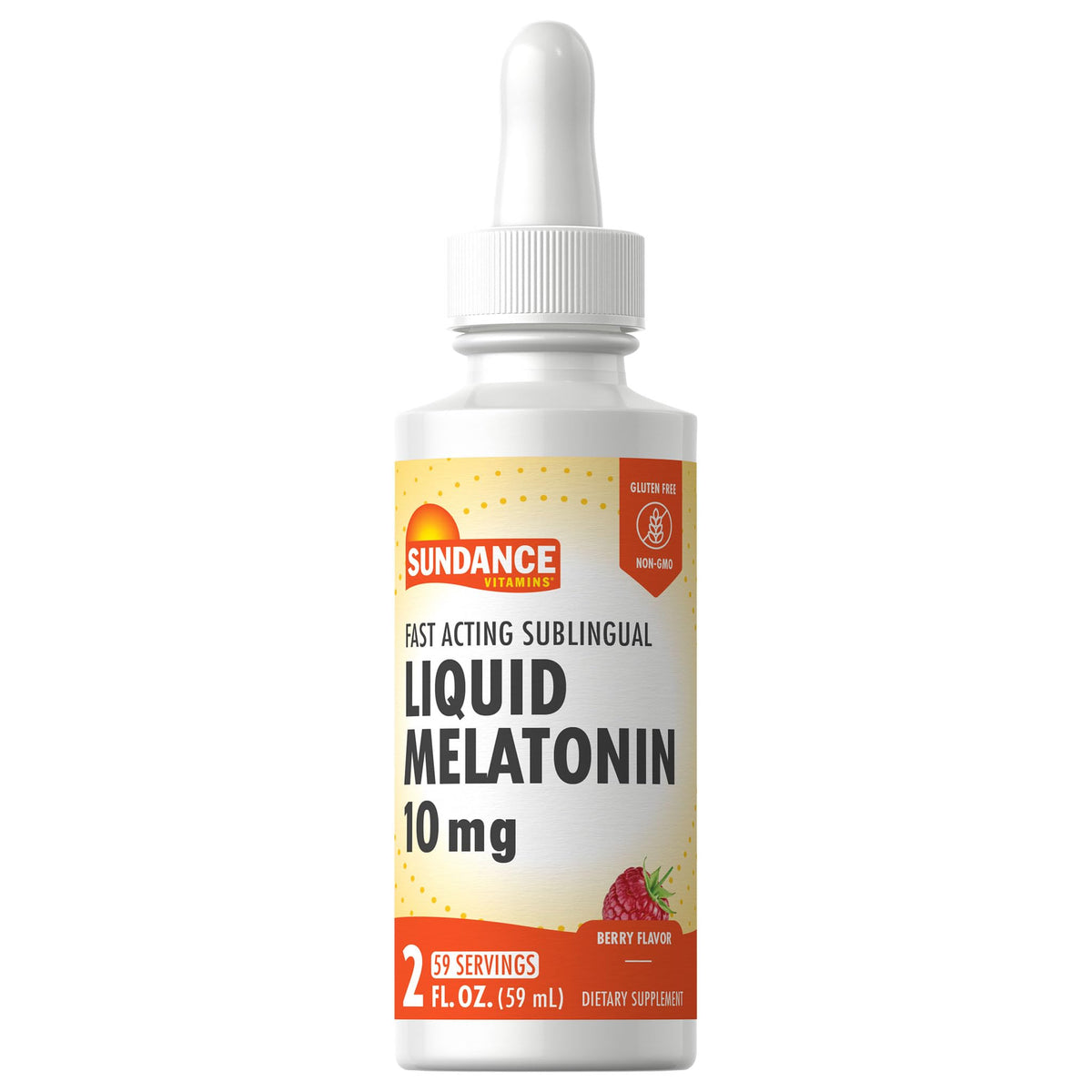 Sundance Melatonin Liquid 10mg Berry Flavour front view