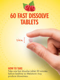Sundance Melatonin packaging side view showing tablet count