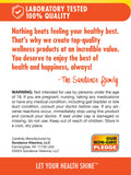 Sundance Turmeric Curcumin Complex 500 mg capsule on a wooden table