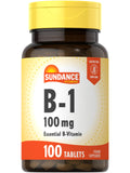 Sundance Vitamin B-1 Tablets 100 mg front view