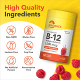 Sundance Vitamin B12 Fast Dissolve Tablets on a wooden table