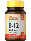 Sundance Vitamin B12 Quick Release Softgels front view with packaging
