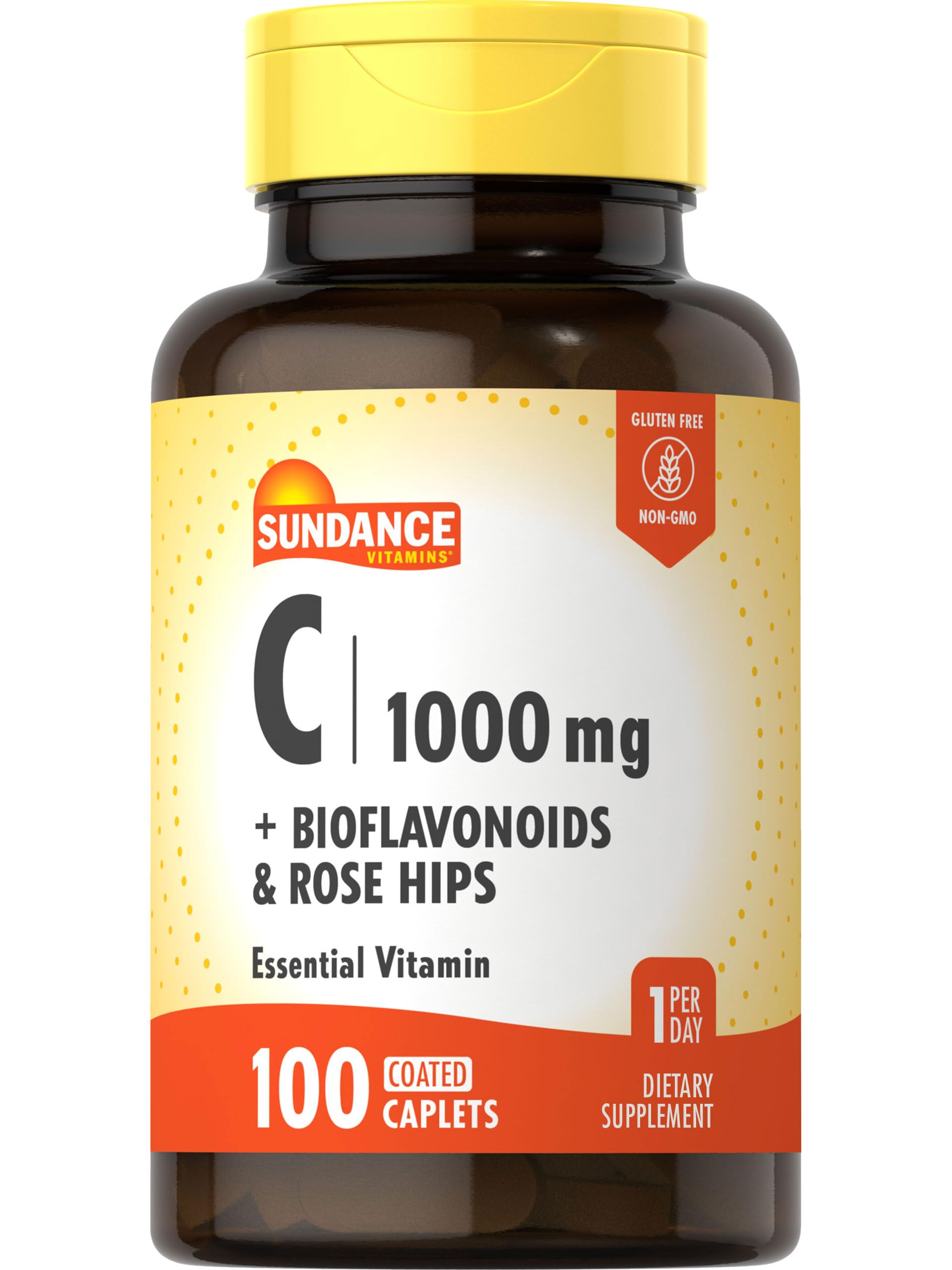 Sundance Vitamin C 1000mg Coated Caplets front view