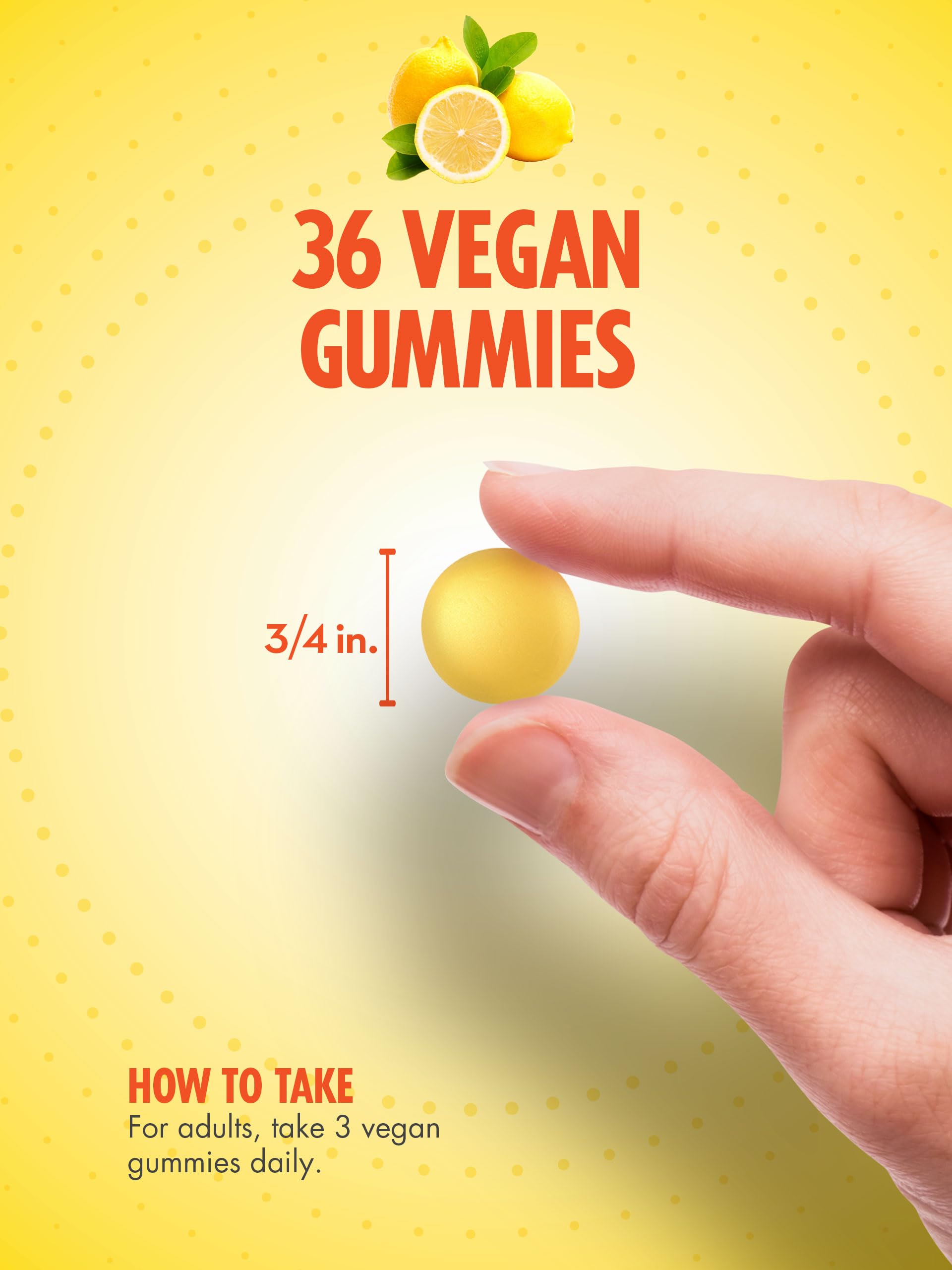 Sundance Vitamin C & Zinc Gummies in a hand