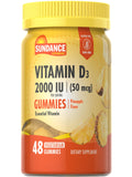 Sundance Vitamin D3 Gummies front view with pineapple flavour