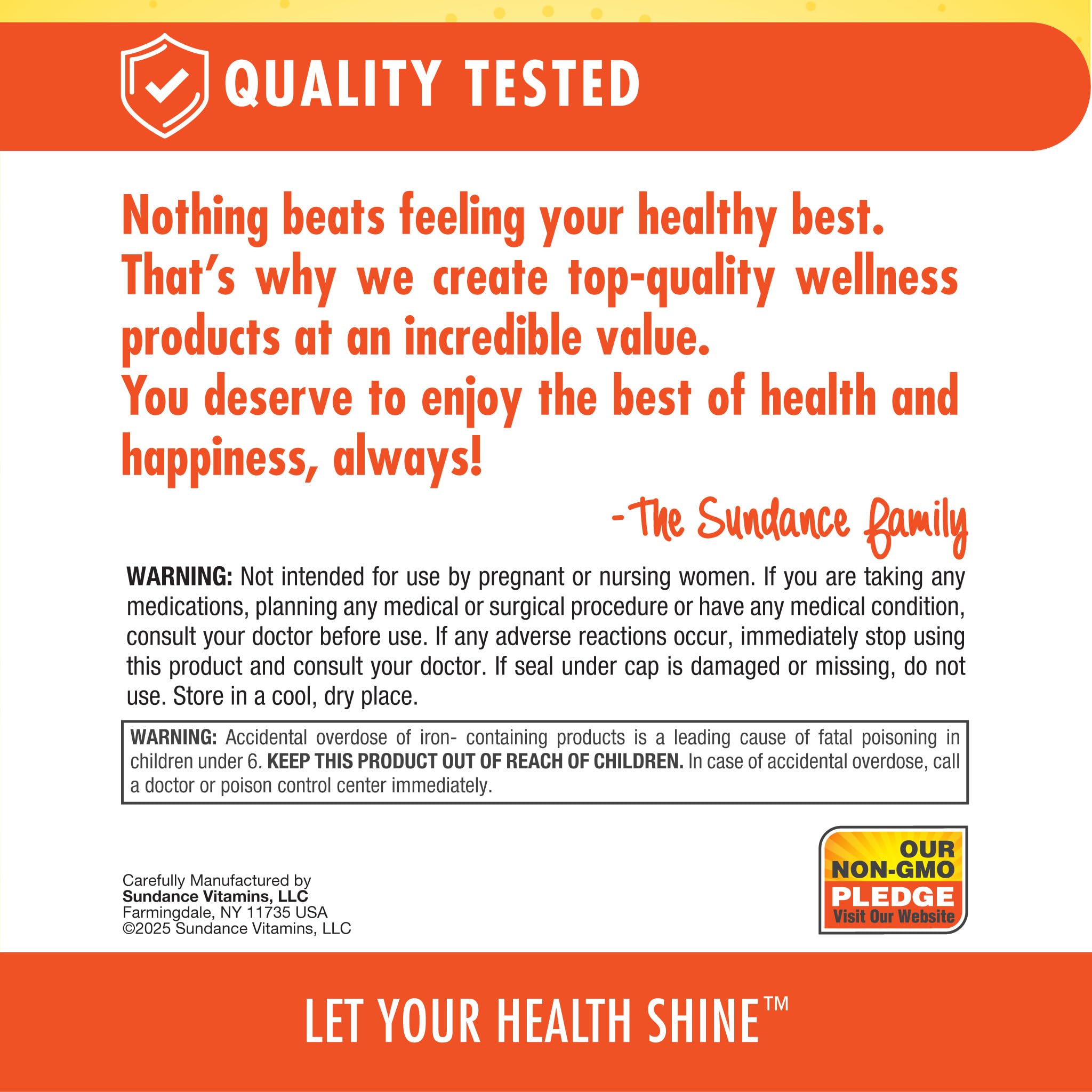 Sundance Women's Multivitamin & Mineral Formula side view