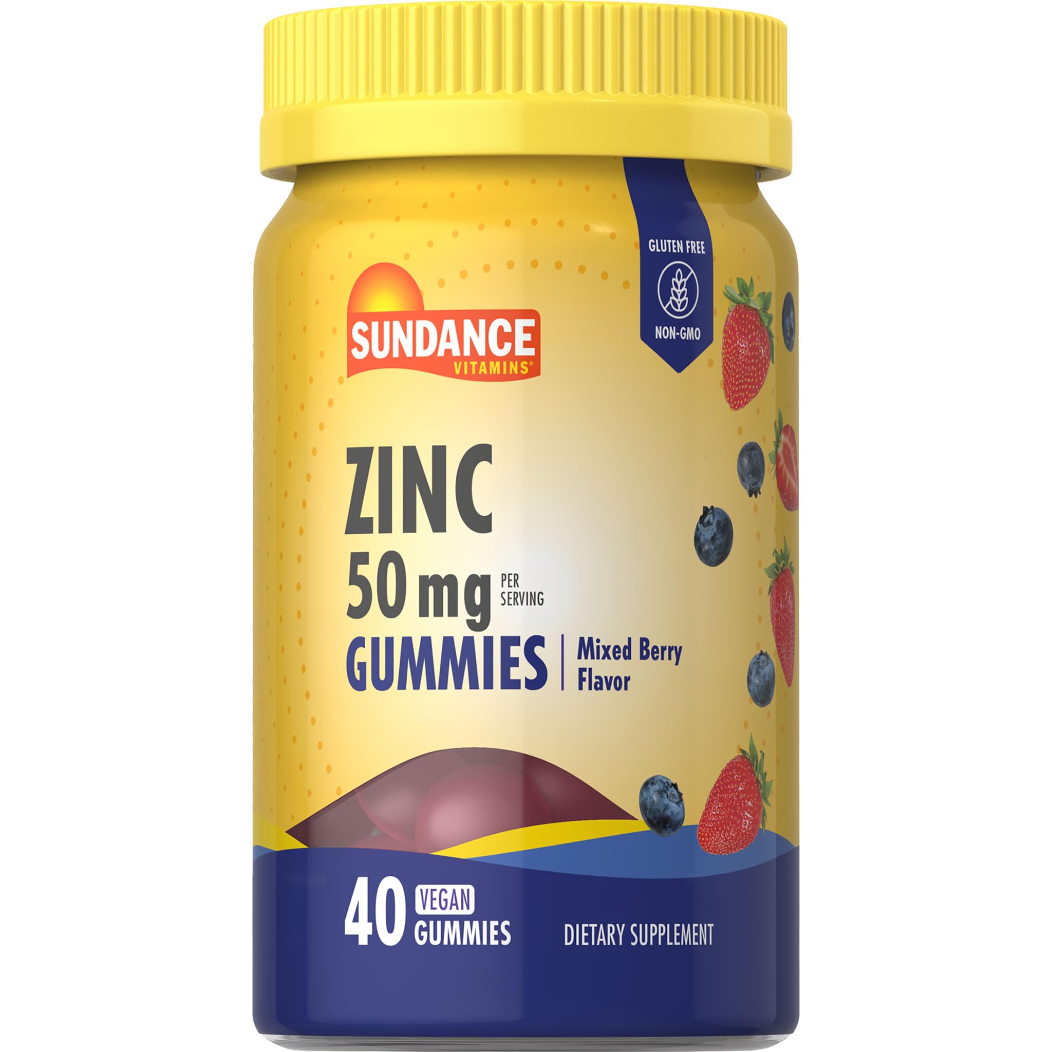 Sundance Zinc Gummies front view showing packaging