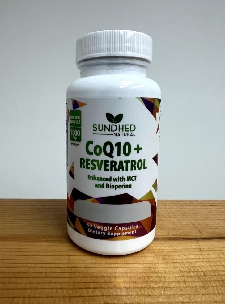 Sundhed Natural CoQ10 & Resveratrol packaging dimensions