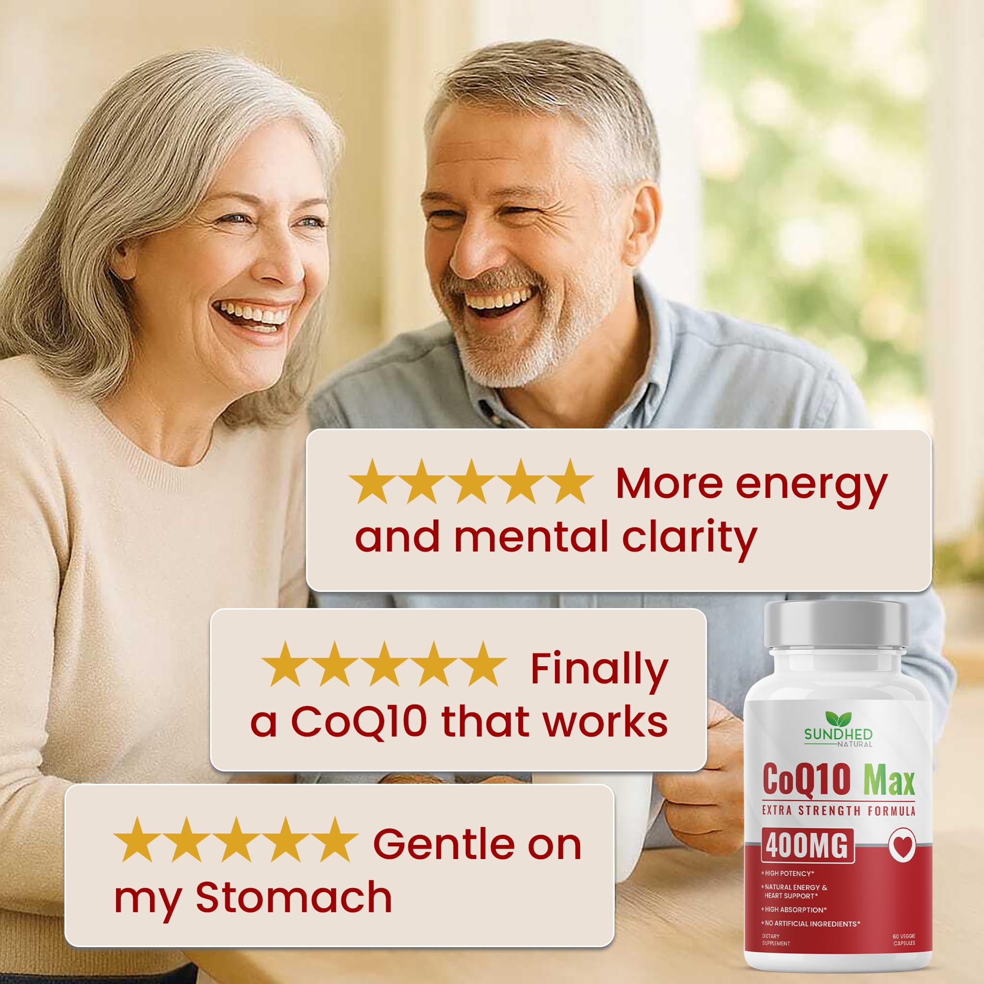 Sundhed Natural CoQ10 Supplement 55g lifestyle scene