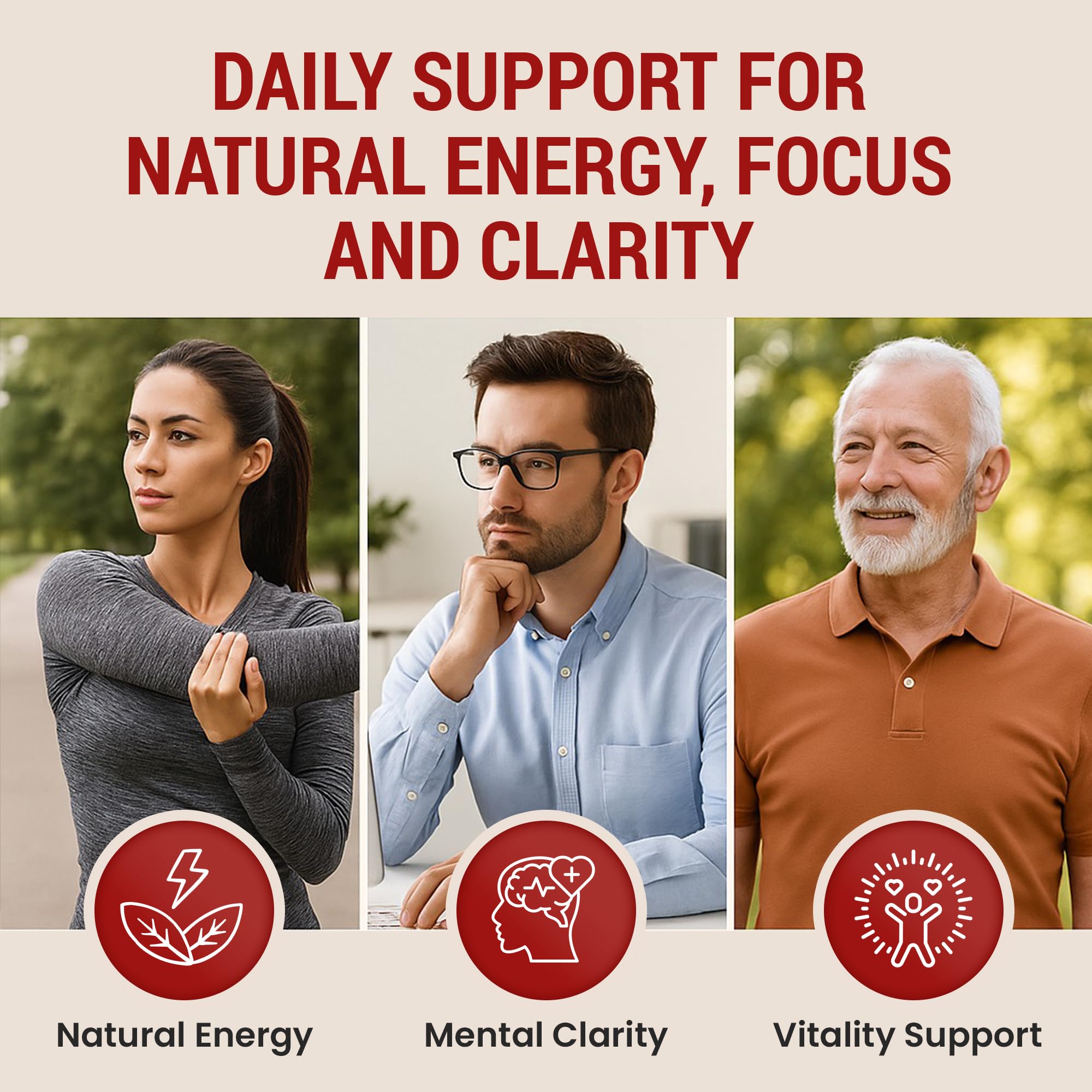 Sundhed Natural CoQ10 Supplement 60g capsules close-up