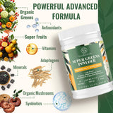 Sundhedsliv Electrolytes + Greens Powder scoop with powder