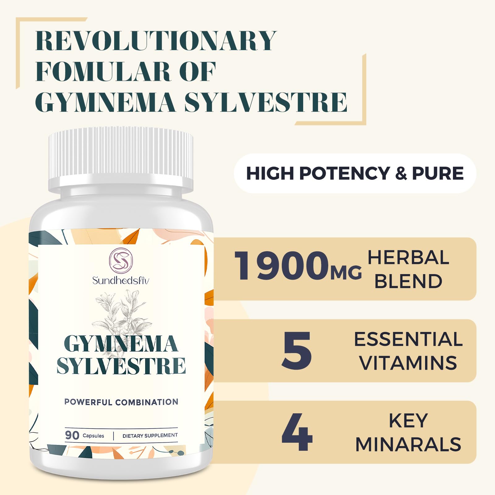 Sundhedsliv Gymnema Sylvestre Capsules 1200mg close-up of capsules