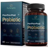 Sunergetic 4 in 1 Probiotic Supplement 50g front view