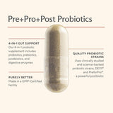 Sunergetic 4 in 1 Probiotic Supplement 50g with measuring spoon
