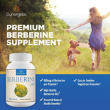 Sunergetic Berberine Supplement 600mg capsules in hand