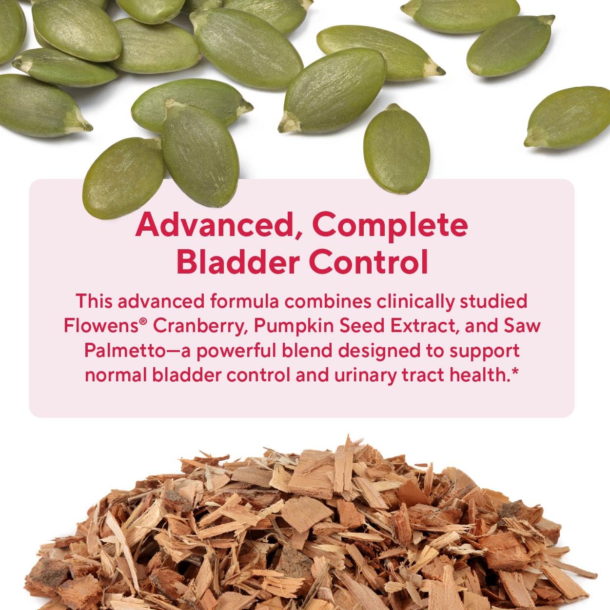 Sunergetic Bladder Support Supplement capsules in hand