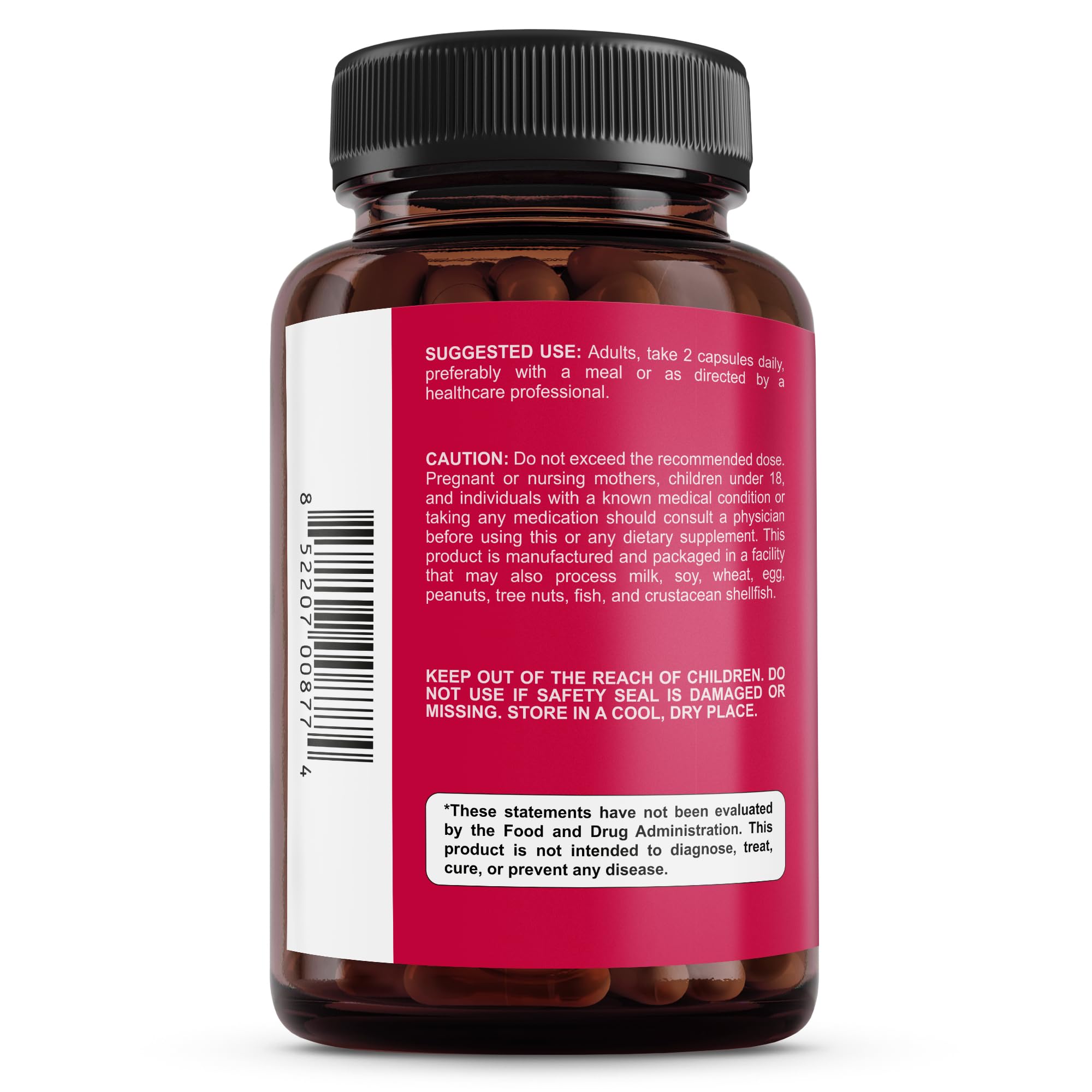 Sunergetic Bladder Support Supplement with a glass of water