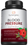 Sunergetic Blood Pressure Support Supplement 90 Capsules front view
