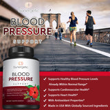 Sunergetic Blood Pressure Support Supplement capsules on a table