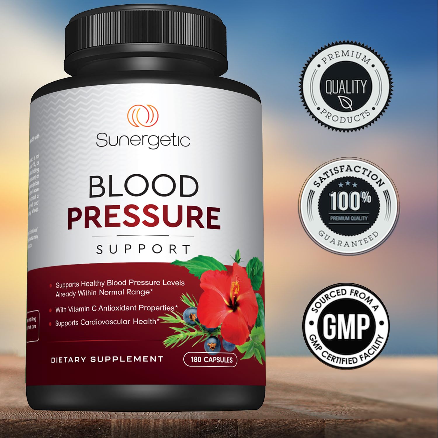 Sunergetic Blood Pressure Support Supplement ingredients list