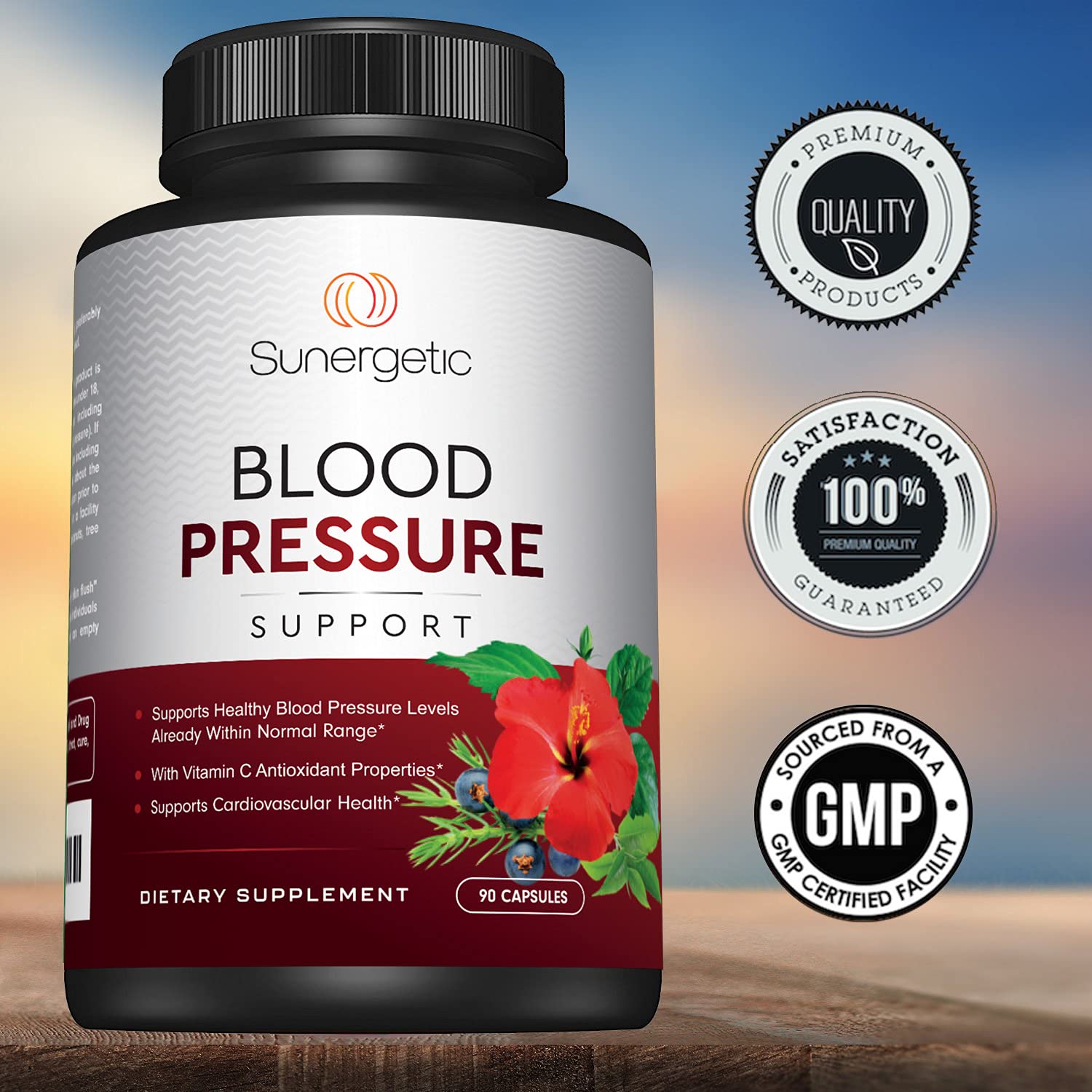 Sunergetic Blood Pressure Support Supplement packaging