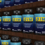 Sunergetic DIM Supplement 150mg displayed with a measuring spoon